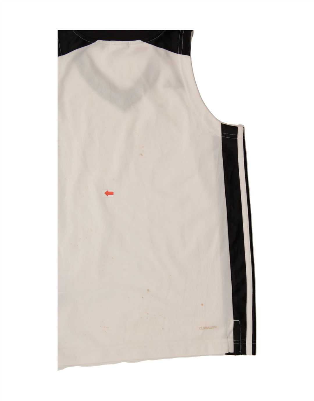 ADIDAS Boys Clima 365 Vest Top 9-10 Years White Colourblock Polyester Vintage Adidas and Second-Hand Adidas from Messina Hembry 