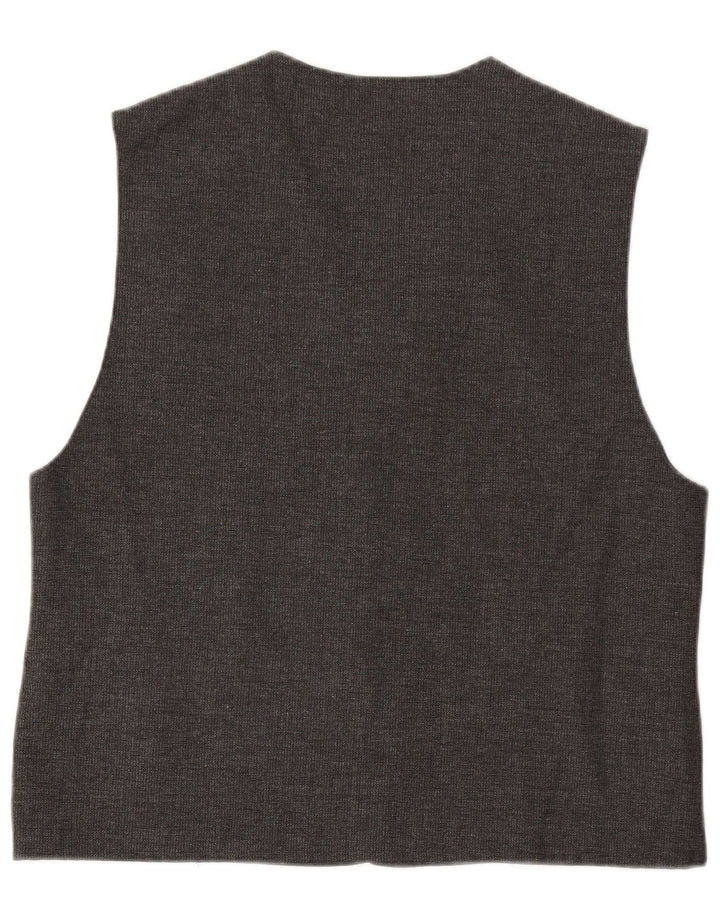 Vintage Herren Weste 2XL Graue Wolle