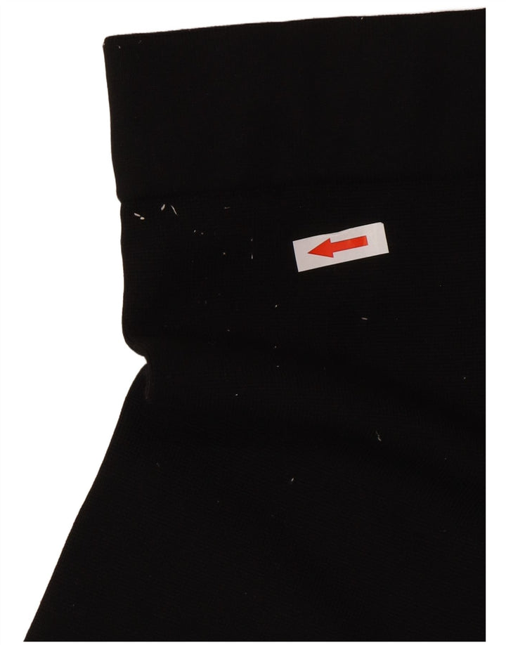 Zara Damen Leggings UK 12 Medium Schwarz Polyamid