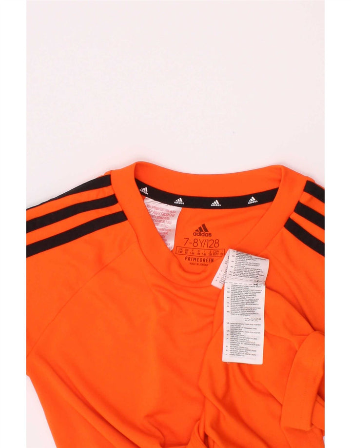 Adidas Jungen Aeroready T-Shirt Top 7-8 Jahre Orange Polyester