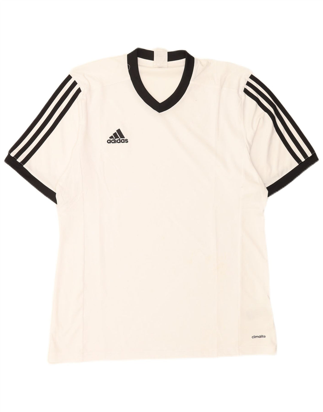 Adidas Herren Climalite T-Shirt Top Large Weiß Polyester