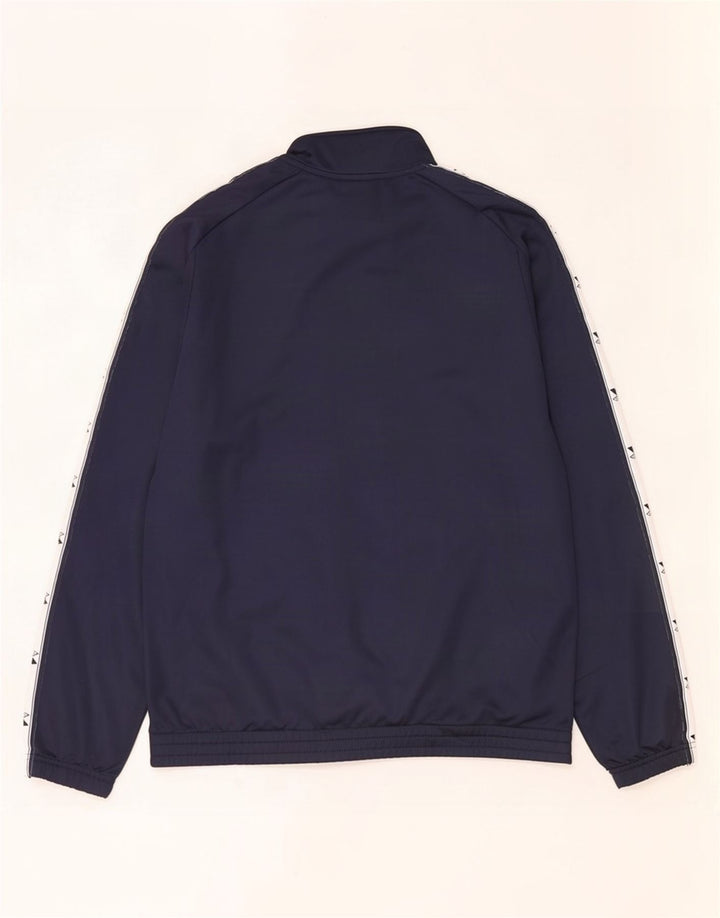 Diadora Herren-Trainingsanzugoberteil mit Grafik, mittleres Marineblau, Farbblock