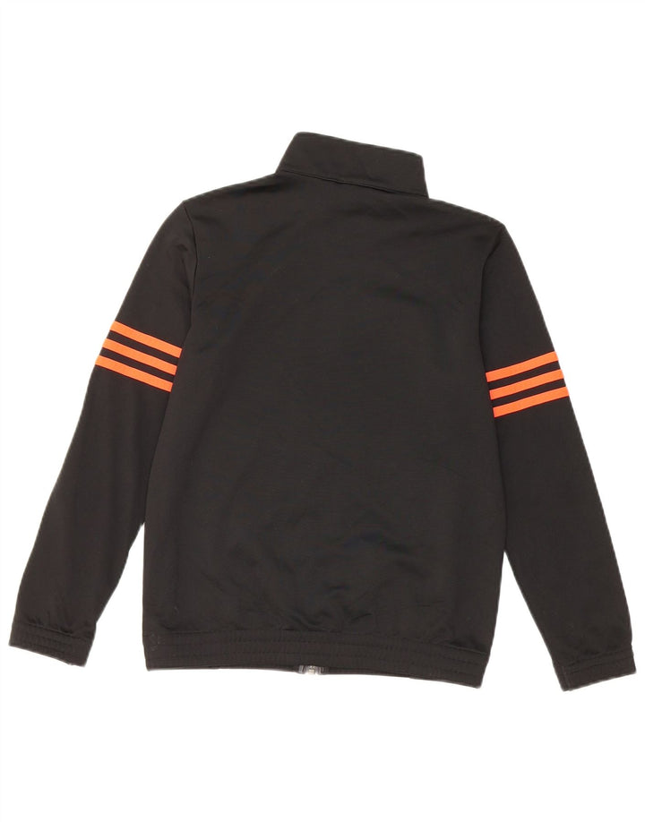 Adidas Jungen-Trainingsanzug-Top-Jacke, 9–10 Jahre, Schwarz, Farbblock