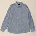 DOCKERS Mens Shirt Size 18  1/2 2XL Blue Striped Cotton Vintage Dockers and Second-Hand Dockers from Messina Hembry 