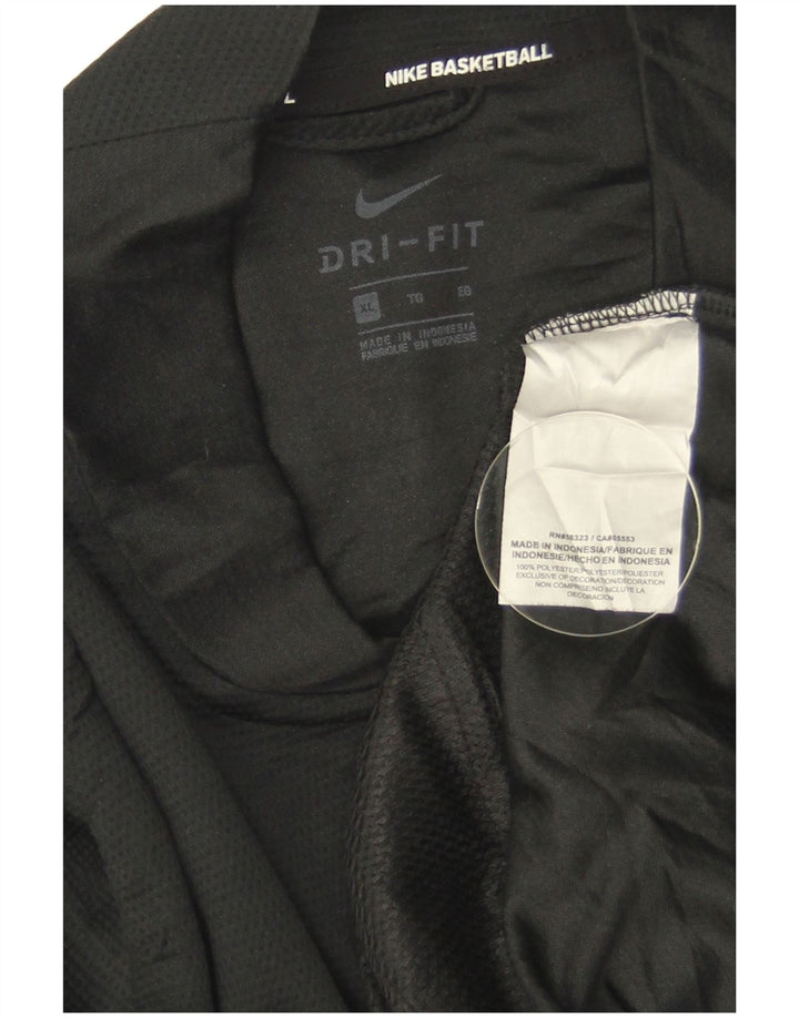 Nike Herren Dri Fit Trainingsanzug Top Jacke XL Schwarz Polyester