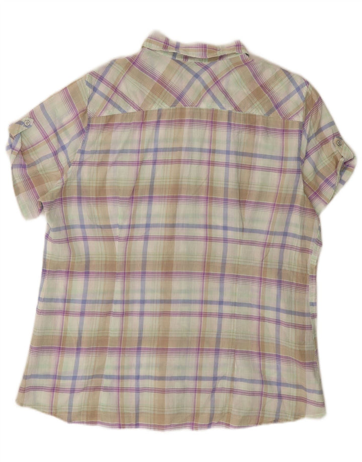 EDDIE BAUER Damen Shaped Fit Hemd UK 18 XL Mehrfarbig kariert