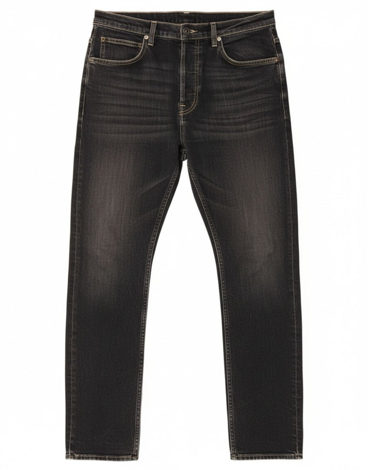Lee Herren Heath Slim Jeans W32 L32 Schwarze Baumwolle