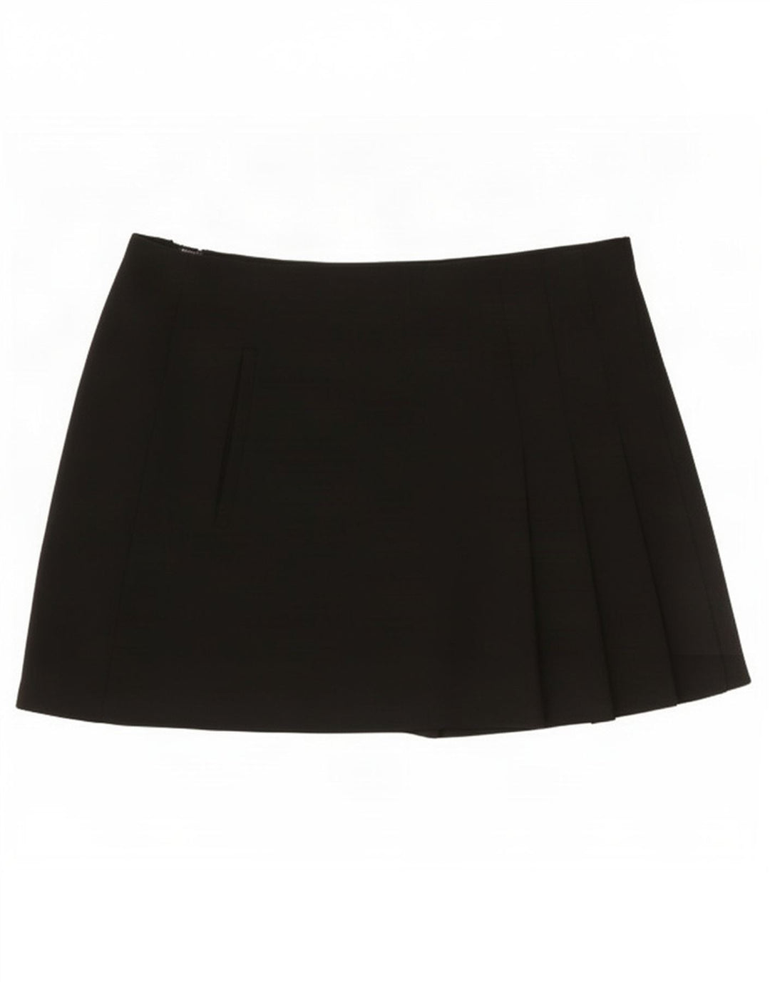 Zara Damen Minirock Small W26 Schwarz Polyester
