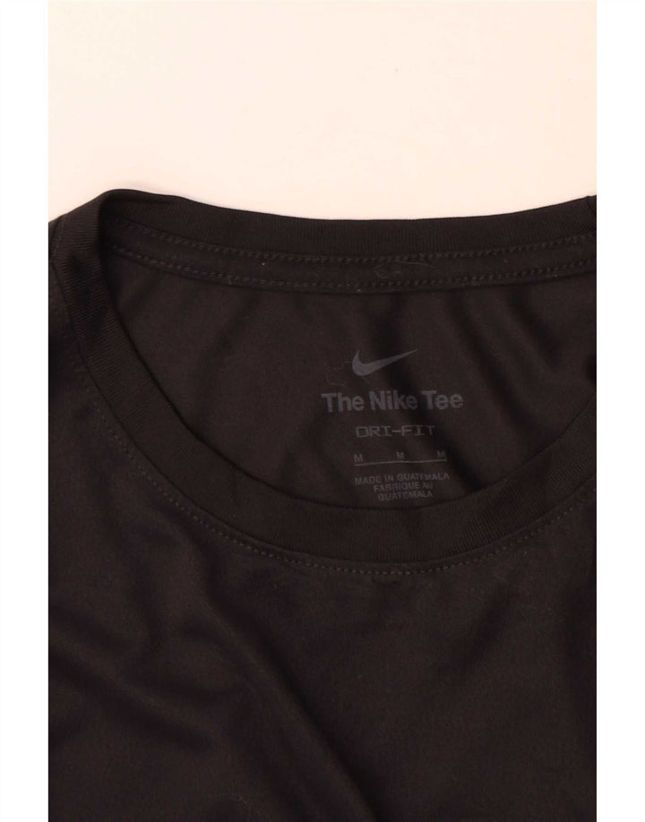 Nike Damen Dri Fit T-Shirt Top Medium Schwarz Polyester Sport