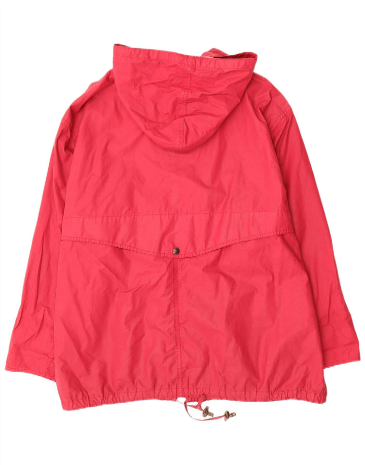 NEW PENNY Damen Übergroße Windjacke mit Kapuze, UK 16, Größe L, Rot