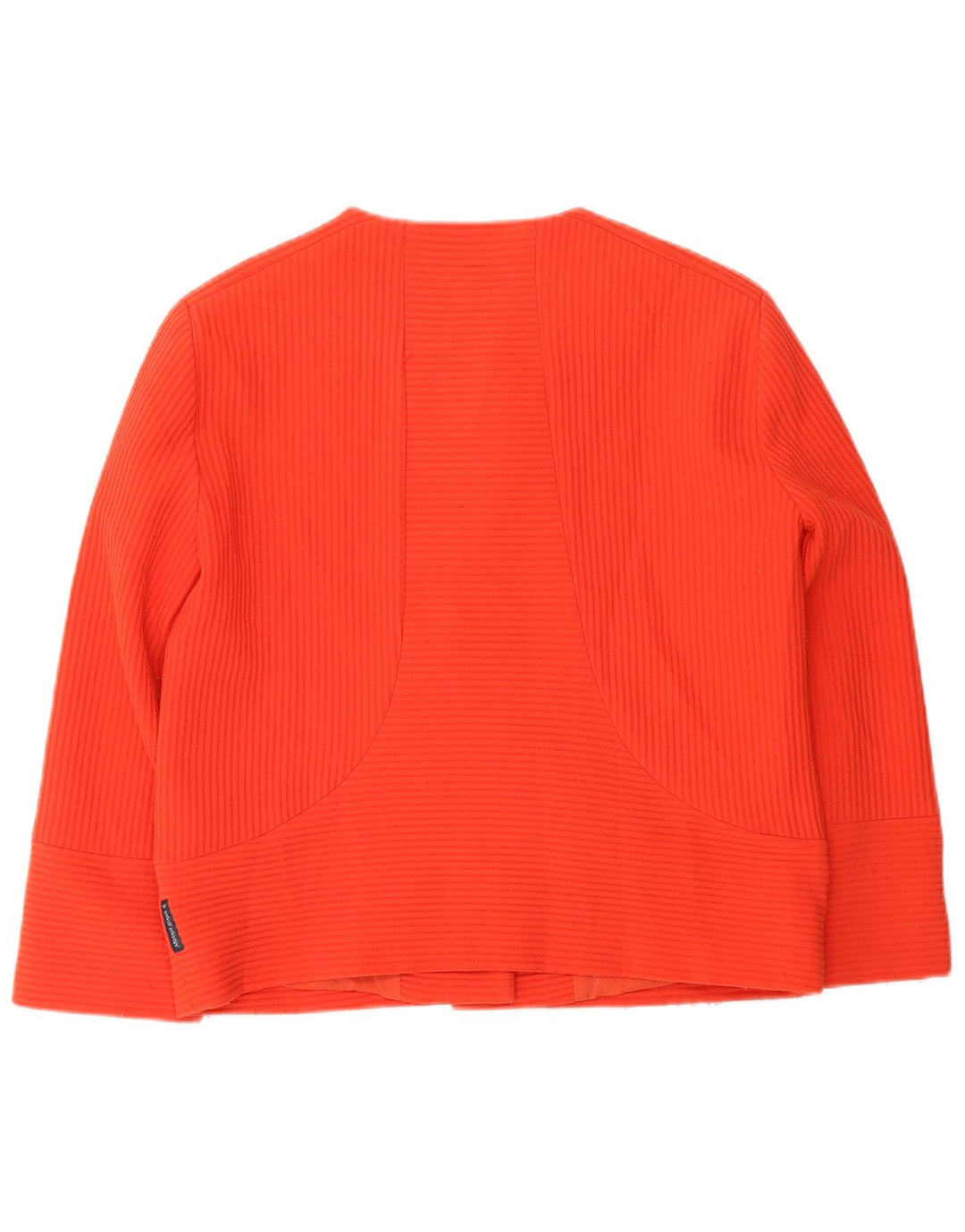 ARMANI JEANS Womens 5 Button 3/4 Sleeve Blazer Jacket EU 42 Large Red