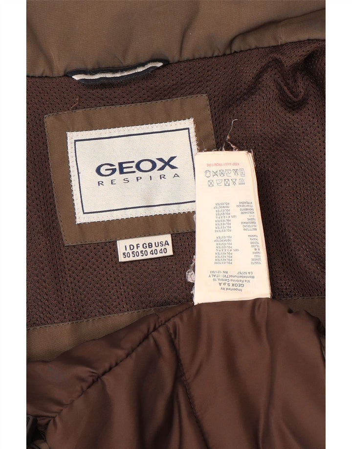 Geox Herren Respira Bomberjacke UK 40 Large Braun Polyester