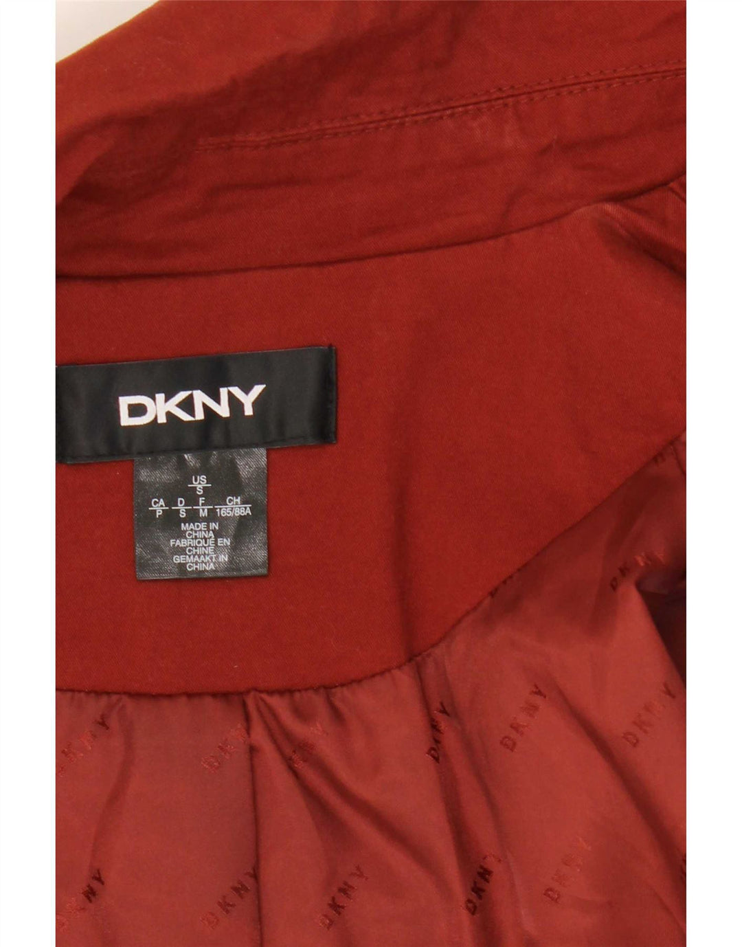 Dkny Damen Offener Übergroßer Mantel UK 10 Small Rot
