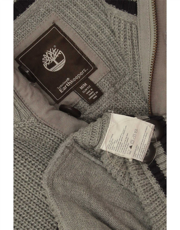 Timberland Herren Earthkeepers Slim Fit Pullover mit Reißverschluss am Hals Mittelgrau
