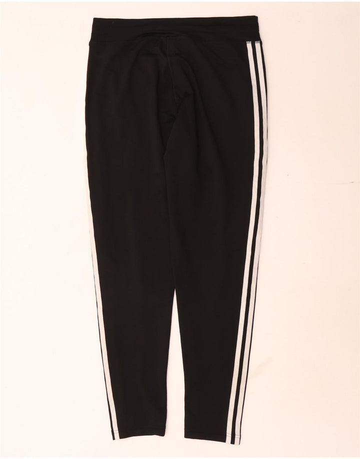 Adidas Damen Trainingshose UK 8/10 Small Schwarz Polyester