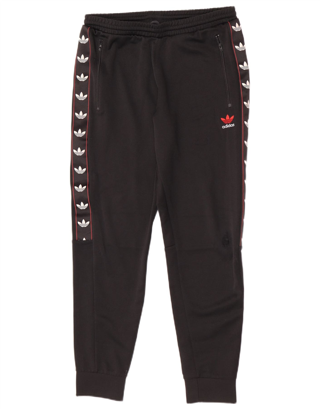 Adidas Herren-Trainingshose mit Grafik, mittelgroß, Schwarz, Farbblock