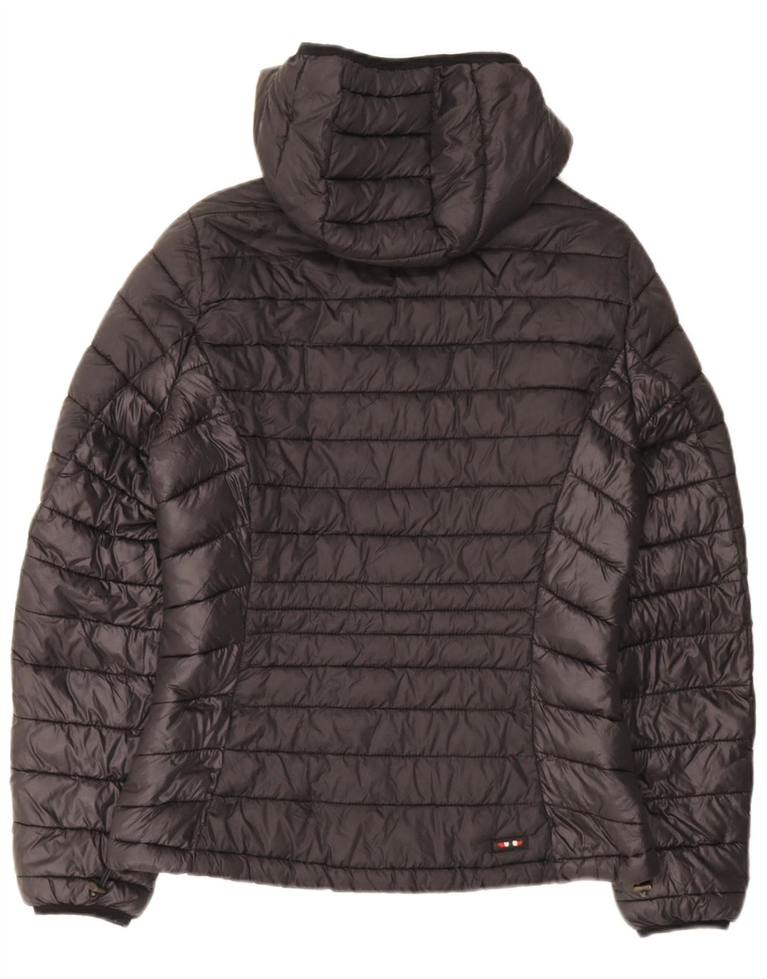 Napapijri Wattierte Damenjacke mit Kapuze, UK 14, Mittelschwarz, Polyamid