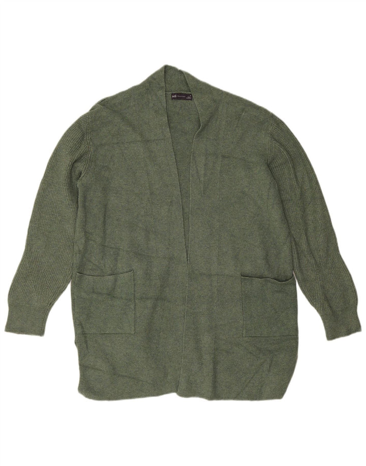 Marks & Spencer Damen Longline Open Cardigan Pullover UK 16 Large Khaki