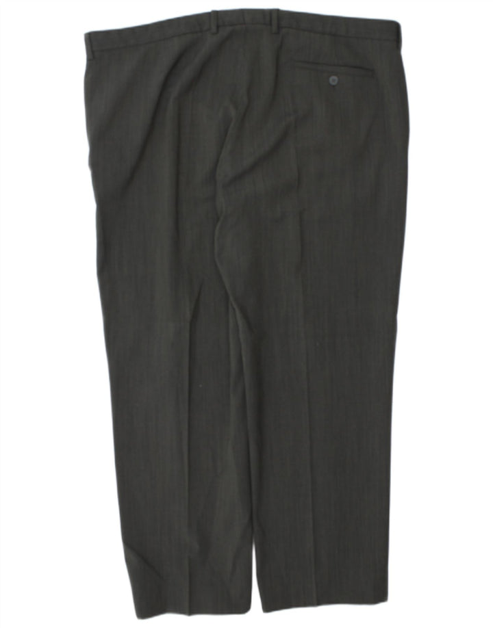 Gerade Herren-Anzughose von Marks & Spencer, W44, L30, grau, Polyester