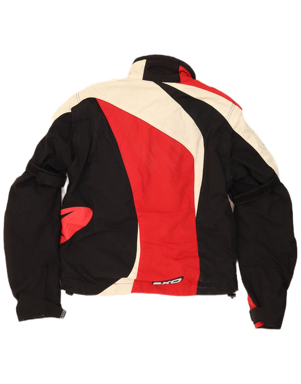 AXO Herren Graphic Racer Jacke UK 42 XL Rot Colourblock Polyamid