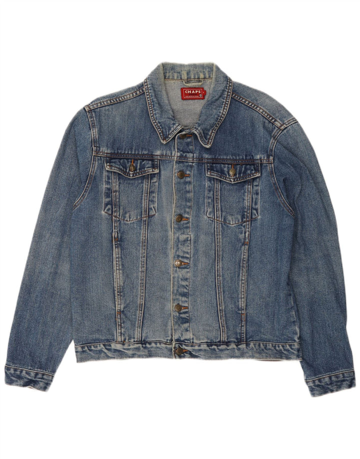 CHAPS Herren Jeansjacke UK 38 Mittelblaue Baumwolle