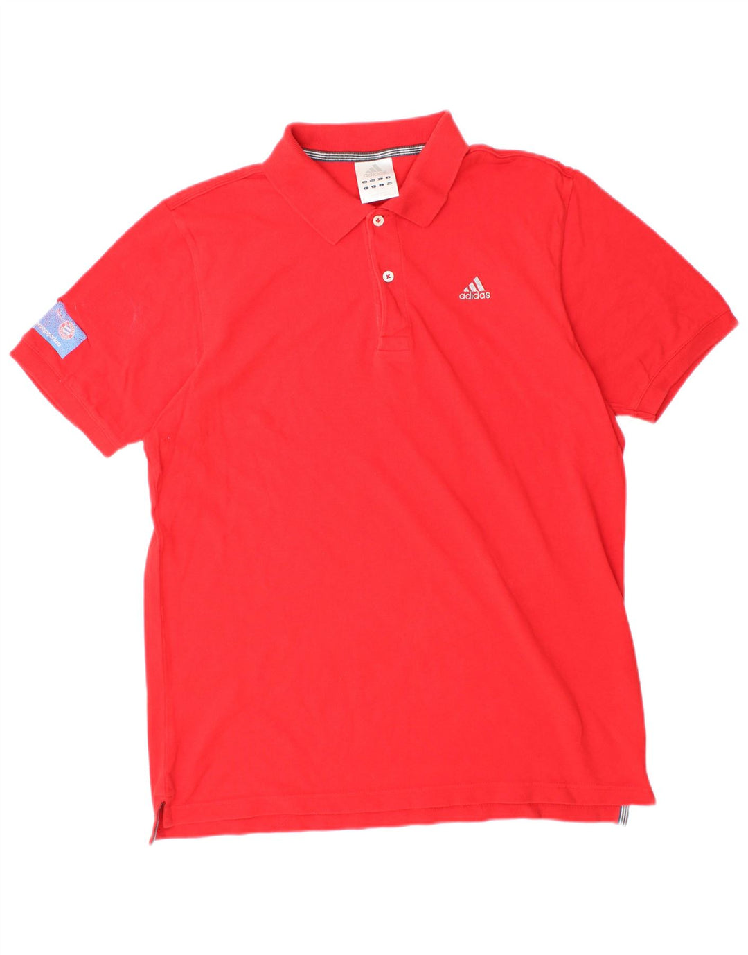 ADIDAS Herren Poloshirt Große rote Baumwolle