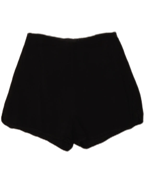 Reiss Womens Casual Shorts UK 6 XS W28 Schwarze Viskose