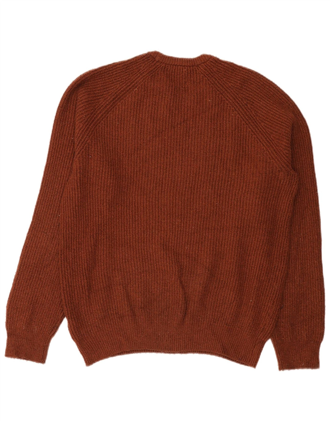 Marks & Spencer Herren-Pullover mit Rundhalsausschnitt, mittelbraunes Polyamid