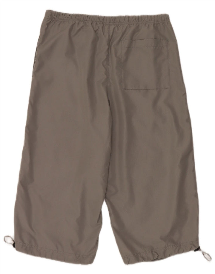 Sergio Tacchini Herren Capri-Trainingshose aus mittelgrauem Polyester