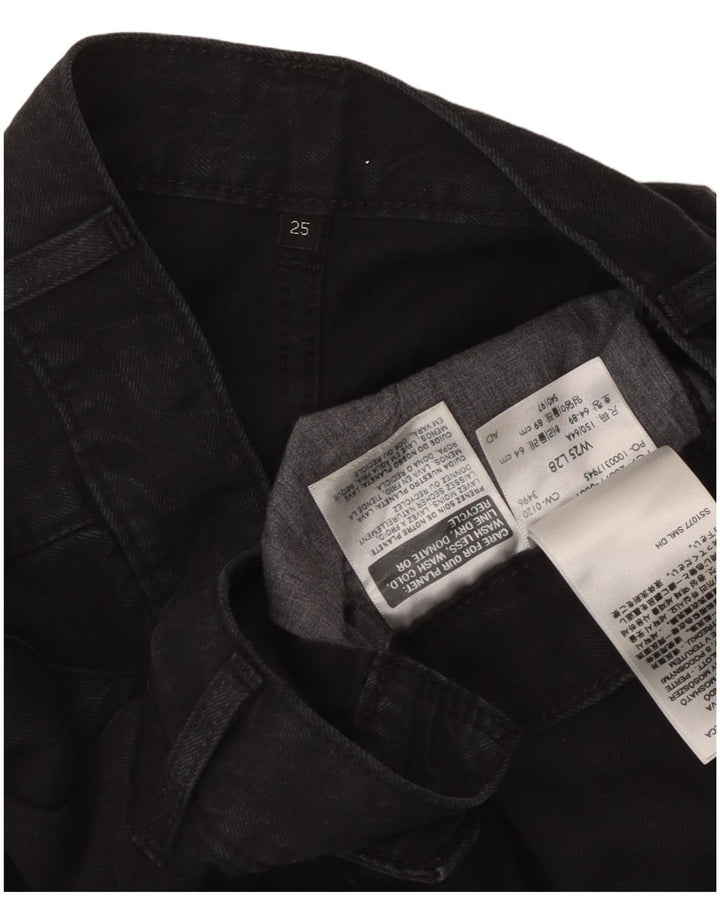 Levi's Damen-Jeans mit weitem Bein, W25 L28, schwarzes Lyocell
