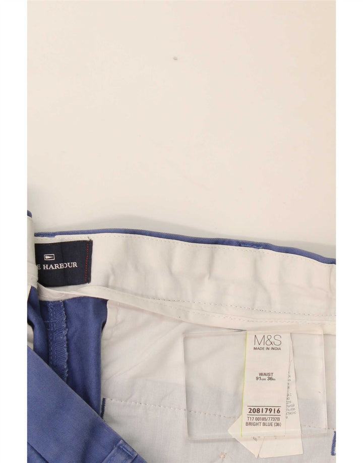 Marks & Spencer Herren Blue Harbor Chino Shorts W36 Große blaue Baumwolle