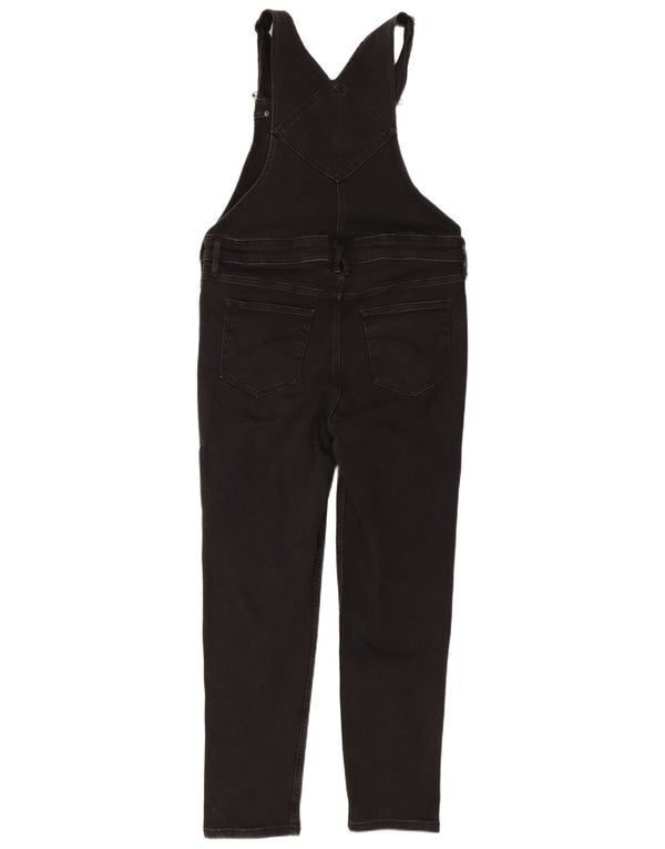 White Stuff Damen Latzhose Skinny Jeans UK 14 Large W36 L28 Schwarz