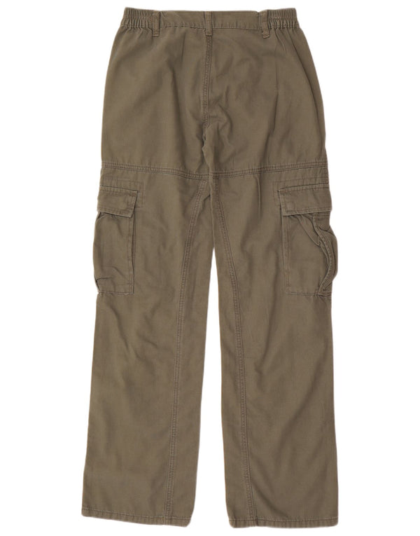 Benetton Jungen-Cargohose mit lockerer Passform, 11–12 Jahre, 2XL W28 L31, Khaki, Baumwolle