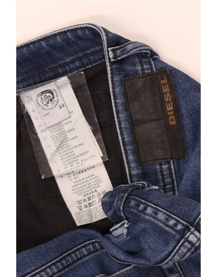 Diesel Herren Slim Jeans W34 L29 Blaue Baumwolle
