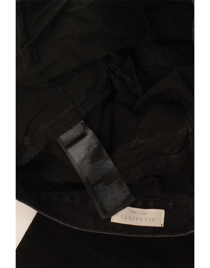 All Saints Slim-Jeans für Herren, W32, L32, schwarze Baumwolle