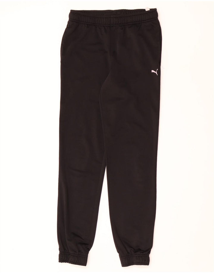 Puma Jungen-Trainingshose, Jogginghose, 13–14 Jahre, schwarzes Polyester