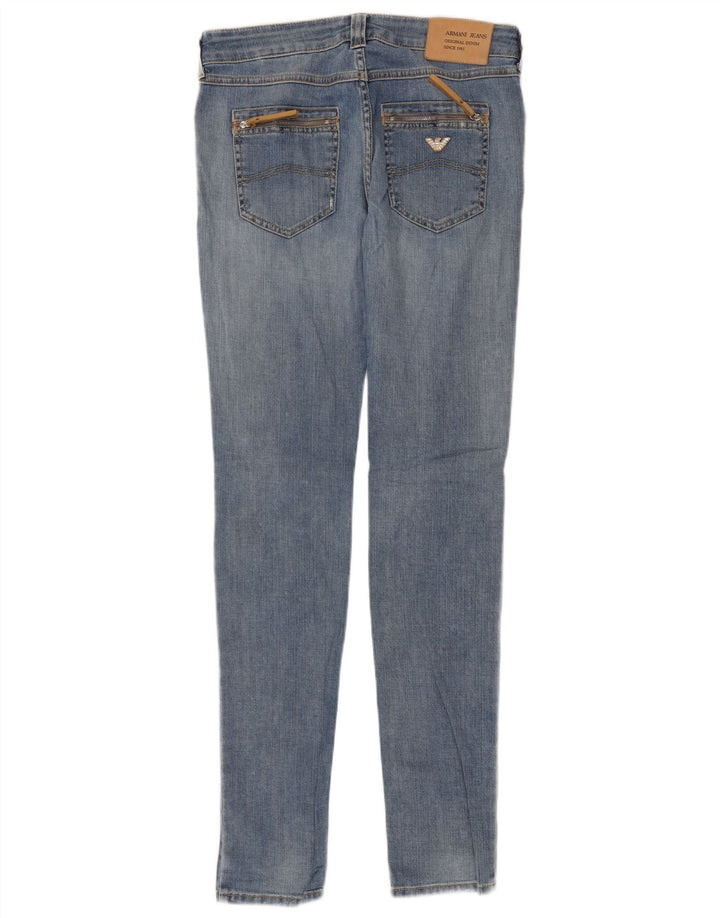 Armani Damen Skinny Jeans W27 L34 Blaue Baumwolle