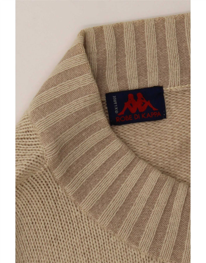 Kappa Herren Strickjacke XL Beige Baumwolle