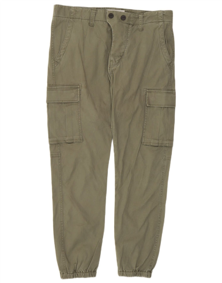 Replay Herren Jogger Cargohose W27 L27 Khaki Baumwolle