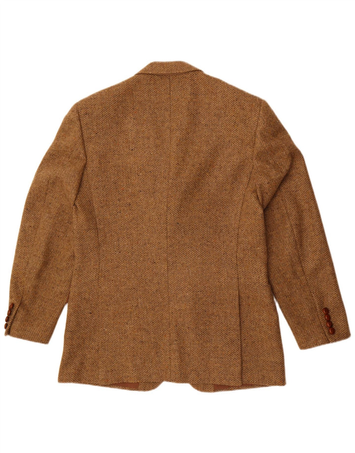 Norton & Wilson Herren-Blazer mit 3 Knöpfen, IT 50, große braune Wolle