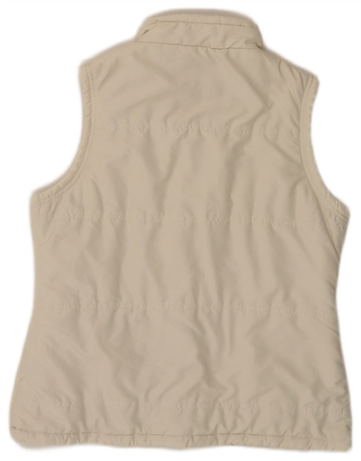 WEIRD FISH Damen Wattierte Weste UK 14 Medium Off White Polyester