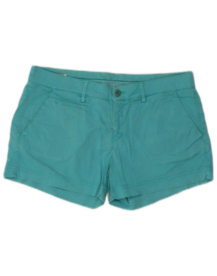 U.S. Polo Assn. Damen Hotpants W31 Mitteltürkis Baumwolle