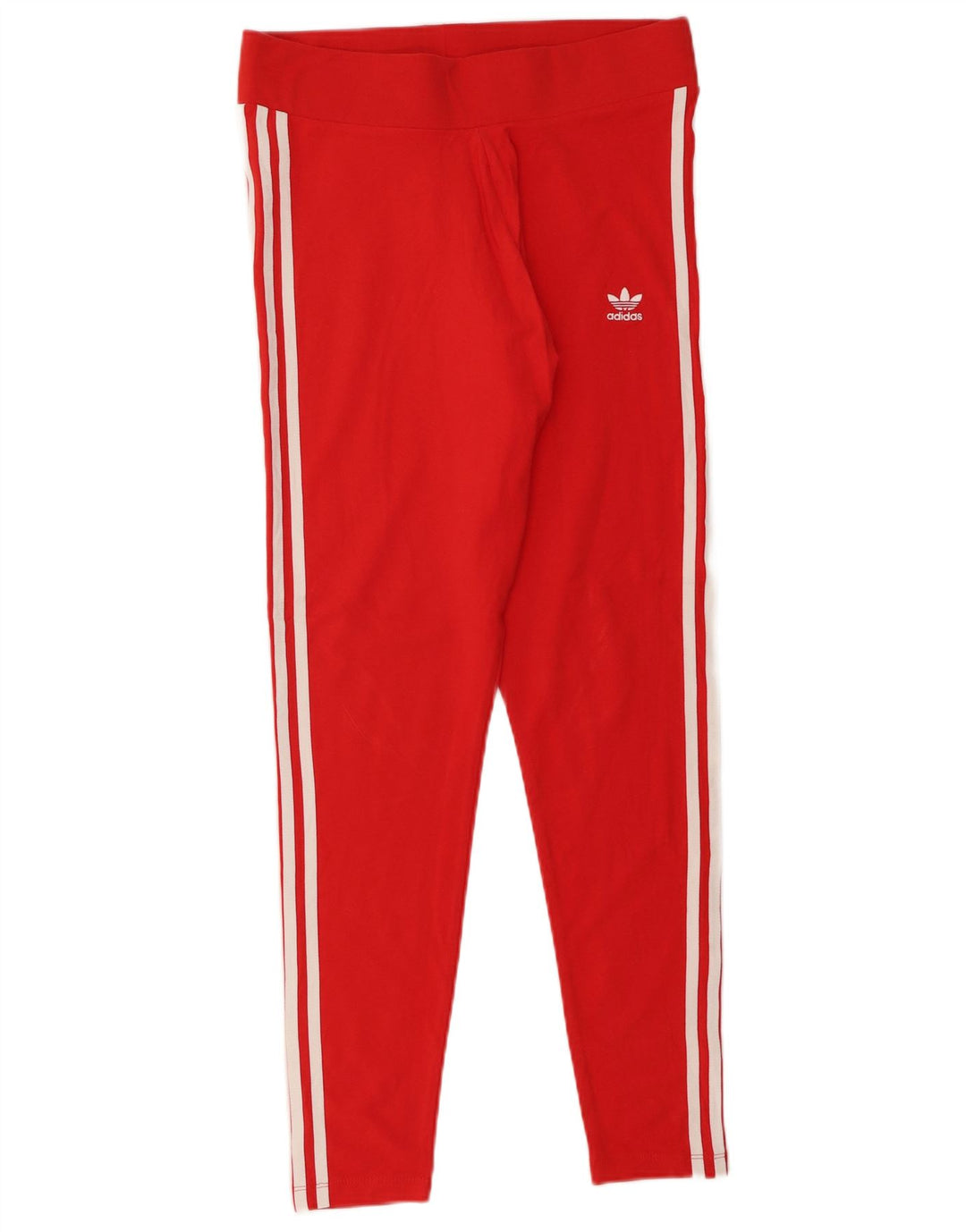 ADIDAS Damen Leggings UK 16 Große rote Baumwolle