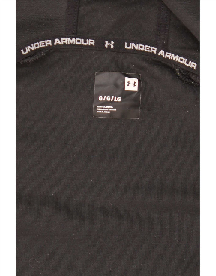 Under Armour Herren-Kapuzenpullover mit Reißverschluss, Größe L, Schwarz