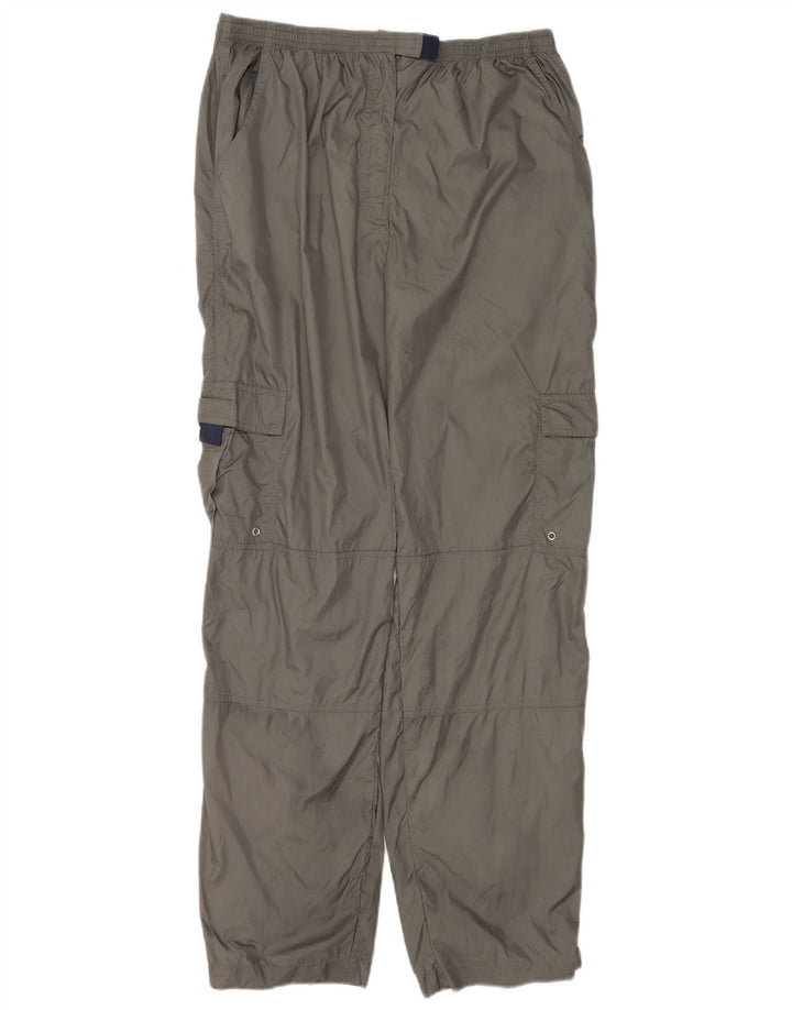 Champion Damen-Cargohose, gerade, Größe L, W32, L30, Grau, Polyamid