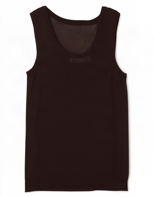 Zara Damen Weste Top UK 8 Small Braune Viskose