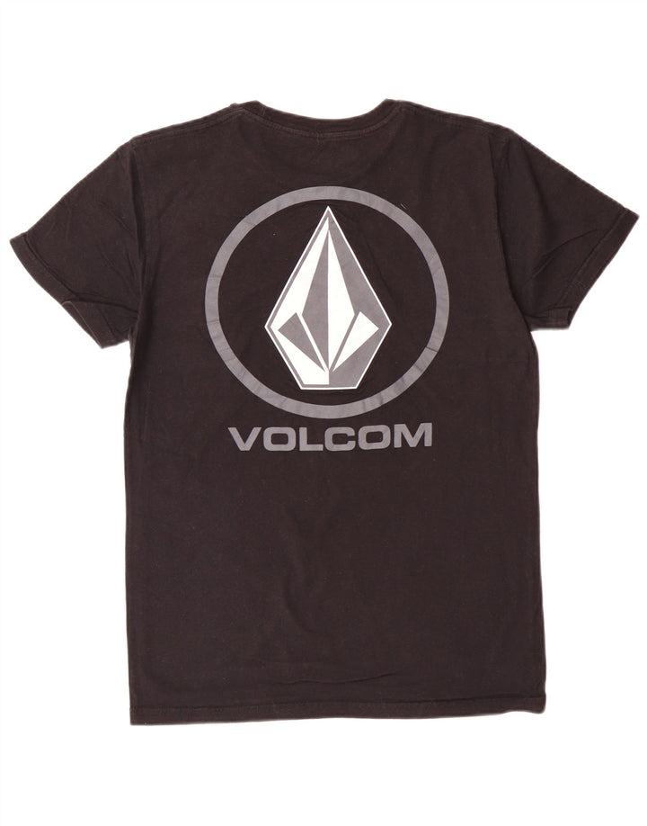 VOLCOM Herren-T-Shirt mit Grafik, Größe S, schwarze Baumwolle