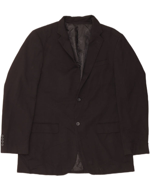 DOCKERS Herren-Blazer mit 2 Knöpfen, UK 42, XL, Schwarz, Polyester