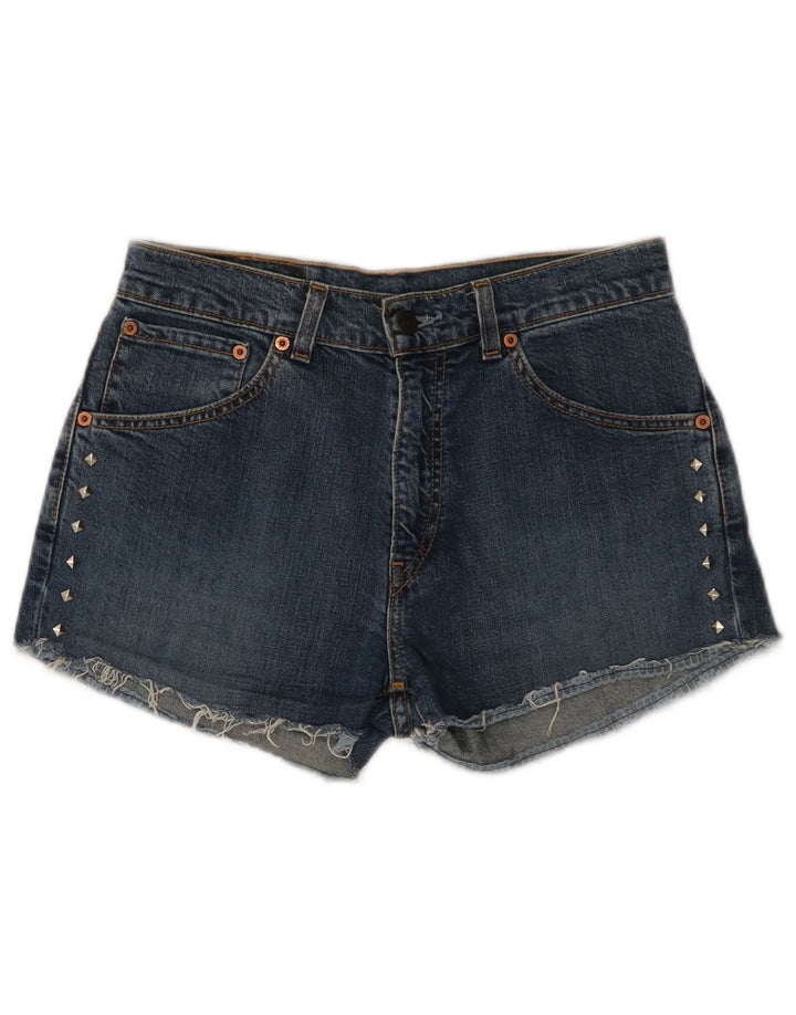 Levi's Damen 525 Denim Shorts W30 mittelblaue Baumwolle