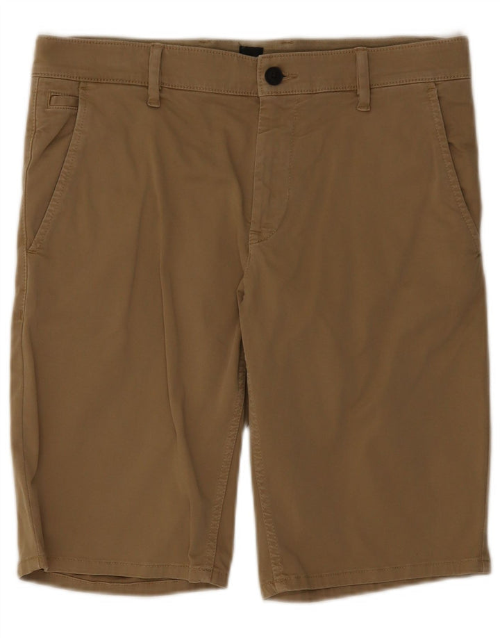 Hugo Boss Herren Chinoshorts W32 mittelbraune Baumwolle
